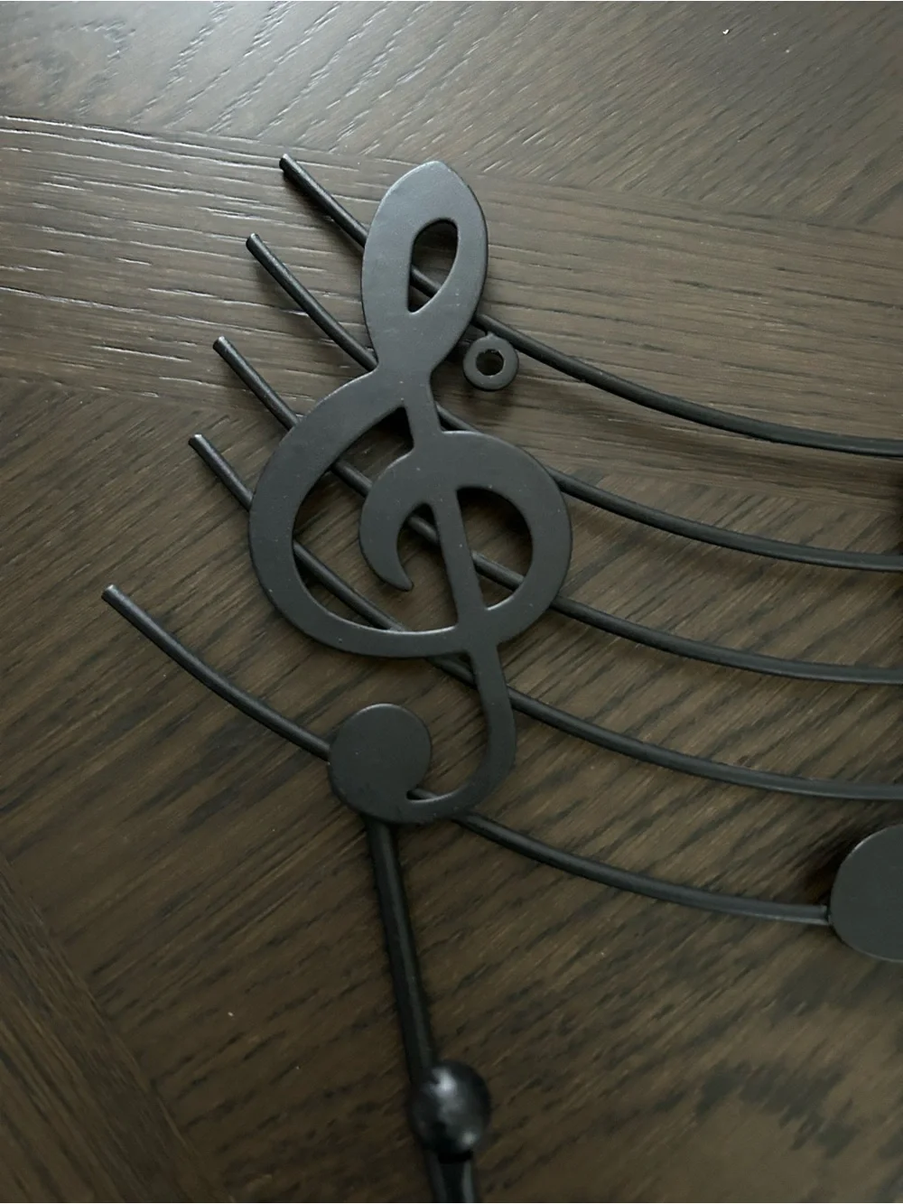 Metal Music Note Wall Hook